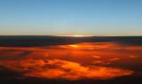 Sunset at 25,000 feet up