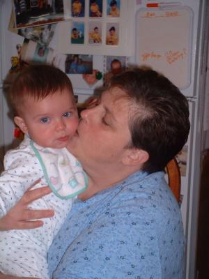 Grammy kissing Max