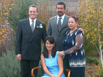 Mark, Veronica, Veronica's Mom and Brother