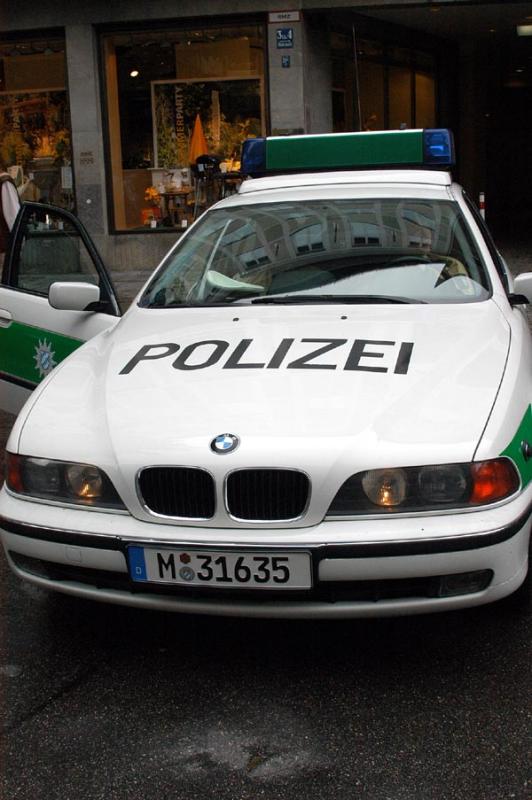 Ein BMW Polizeiwagen