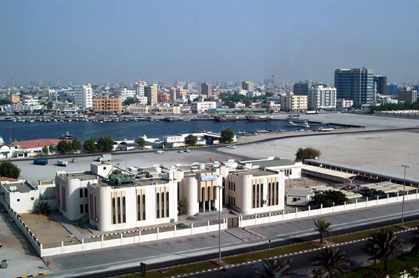 Ajman courthouse and harbor