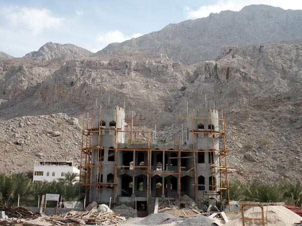 Villa under construction, Dhayah, in the Emirate of Ras al Khaimah