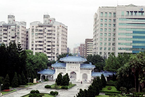 View of Taipei from the Chaing Kai Shek Memorial
