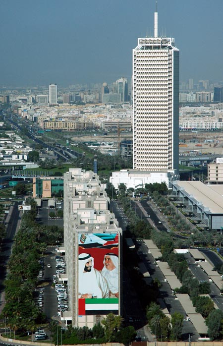 Sheikh Zayed Road and the Dubai World Trade Centre