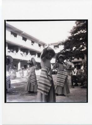 school feast day - marian does the bilao dance