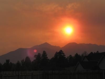 Evening Smoke, Flagstaff Arizona