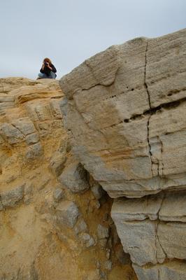 Jeanne at Pescadero Beach