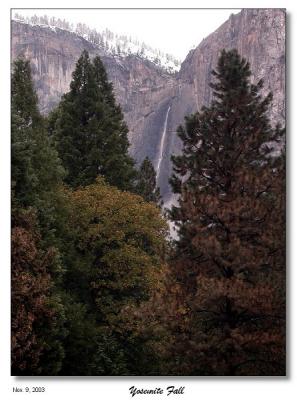 Yosemite Fall flowing again.