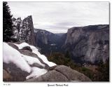 Looking back at the valley