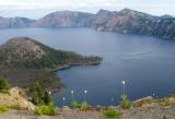 Rim of Crater Lake in Oregon