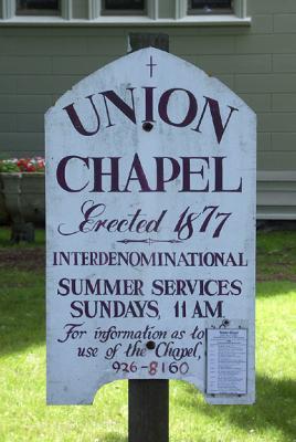 Union Chapel Sign