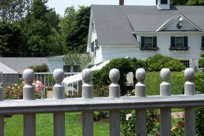 View Across Side Garden to Staff Buildings