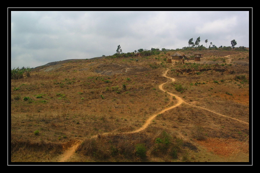 up the hill