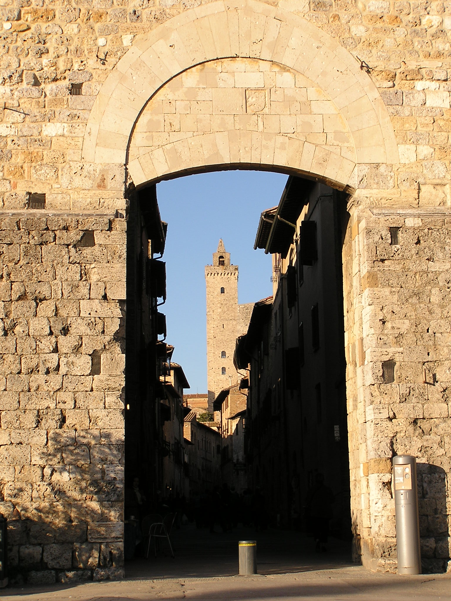 Gate to enter San Gimignano