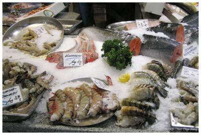 Fresh seafood on sale