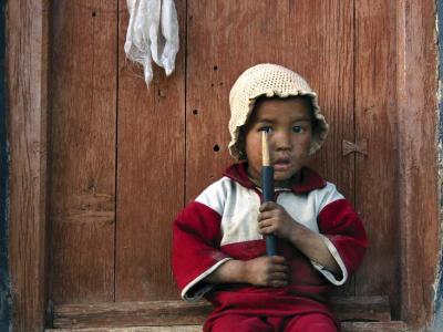 Tibetan child, Tabo