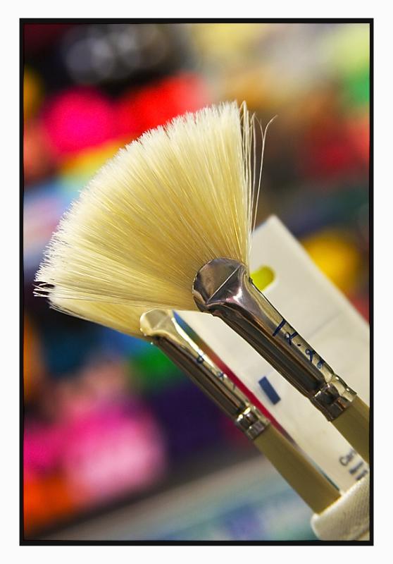 ...where brushes become... (art)