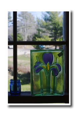 Close-up of Blue Glass