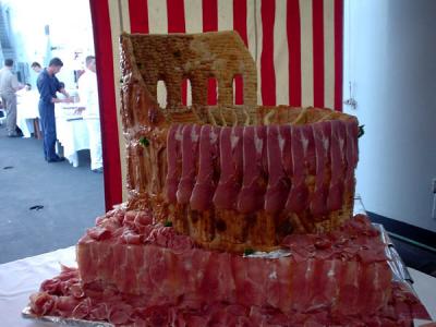 Colosseum of Bread and Proscuitto