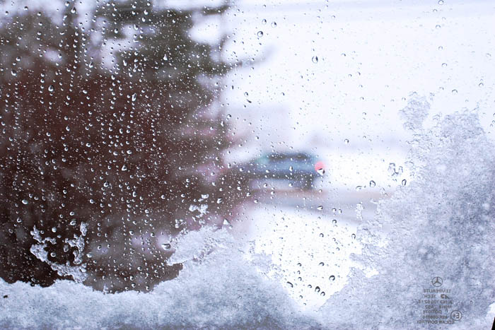 Snow Storm thru Windshield *