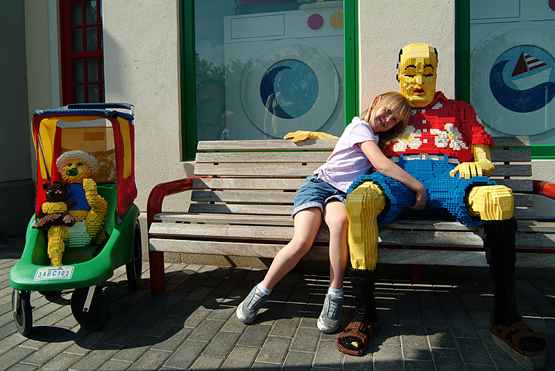 She mistook him for her dad.  Only Im not that bald, and my socks match.