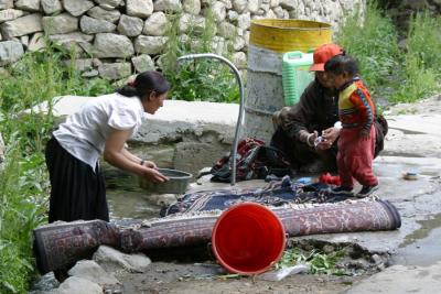Washing carpets