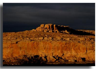 Sunset over Chaco Canyon