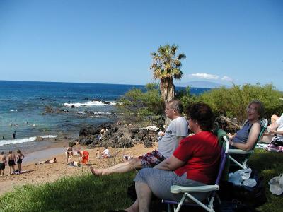 Wailea Beach after snorkeling