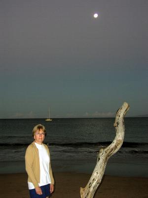 Angie, Sunrise & Moonset