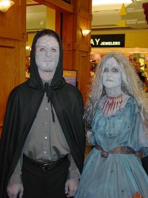 Ghoulish shoppers looking for bargains