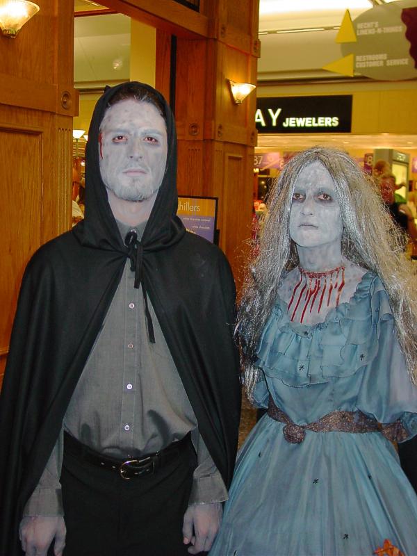 Ghoulish shoppers looking for bargains