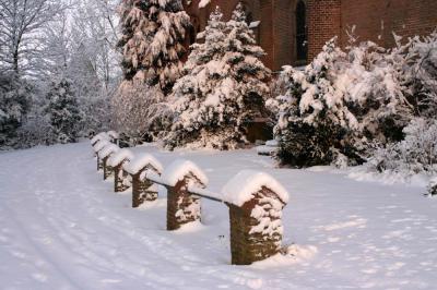 Warmond met sneeuw bedekt/My town covered with snow