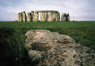 Stonehenge: A prehistoric monument. Built about 3000 b.c. The construction was incredibly sophisticated for the time.