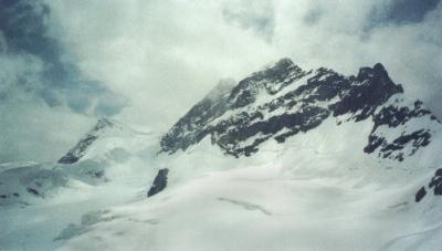 The Alps from the top of Jungfrau.