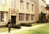 Judy in front of St. Annes College of Oxford University. She studied here many years ago.