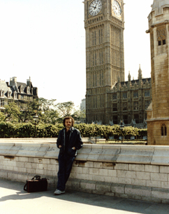 Richard in front of Big Ben.
