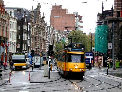 A street scene in Amsterdam