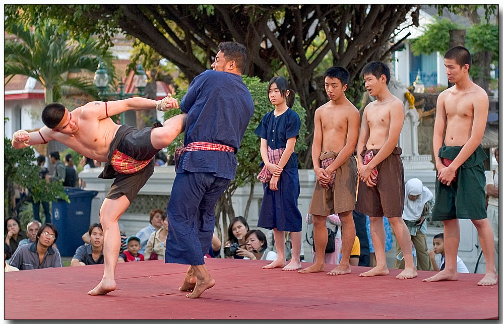 Martial arts - Wat Arun, Bangkok