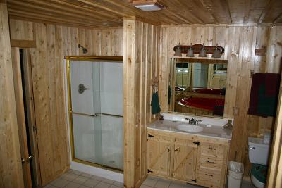 The bathroom.