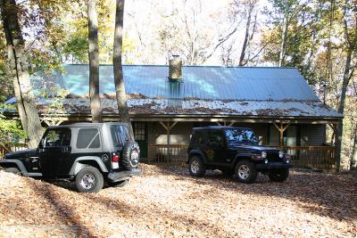 Front of cabin.