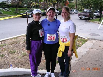 Jan, Kim and Beverly after the race.