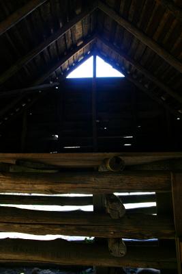 Loft in log cabin