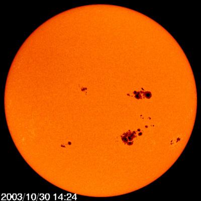 Same day, Nasa solar space telescope (Soho) image.