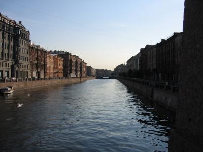 One of many canals which run through the city