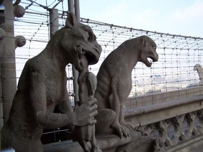 Hungry Gargoyles at Notre Dame