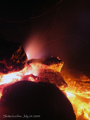 Bonfire at Slotta residence