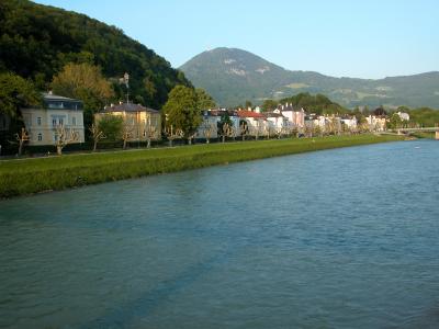 Houses along the Salzach River