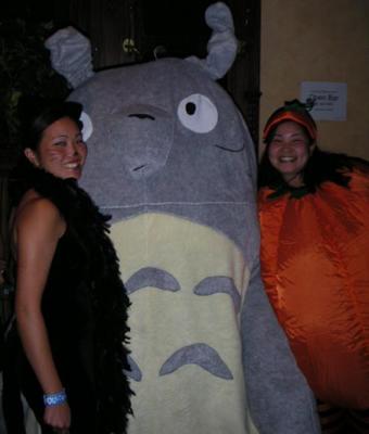 kitty, totoro, and pumpkin pie