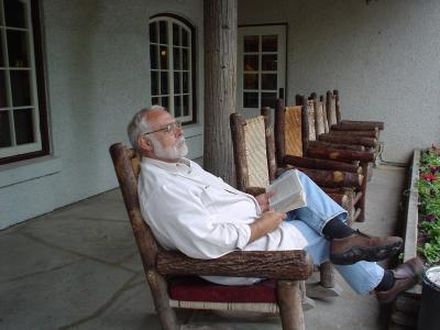 Jim Relaxing at Lake McDonald Lodge.jpg