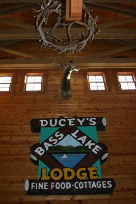 Original sign from the original Ducey's Lodge